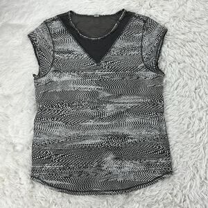 Lululemon For The Run Short Sleeve Swerve Vapor Metal Grey / Metal Grey